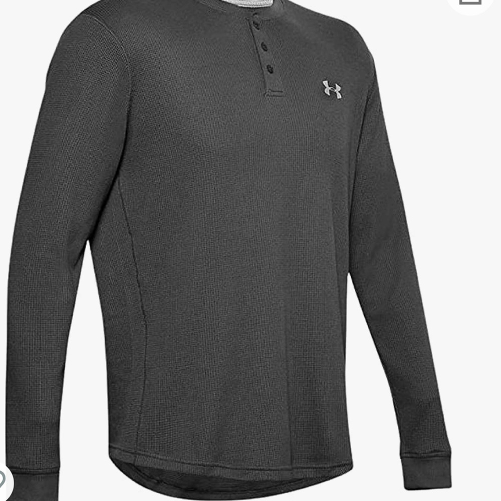 Under Armour Men's UA Waffle Henley Shirt Long Sleeve